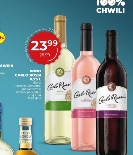 Wino półsłodkie Carlo Rossi