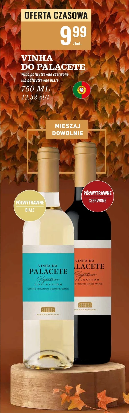 Wino półwytrawne VINHA DO PALACETE