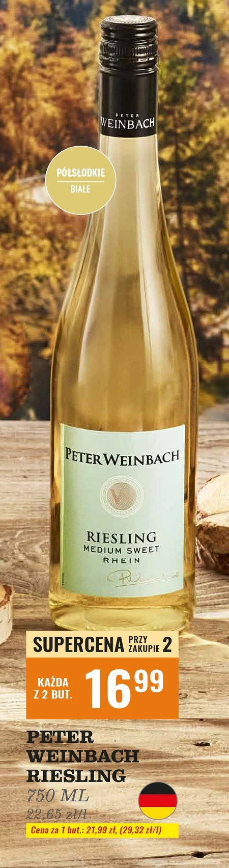 Wino półsłodkie Peter Weinbach