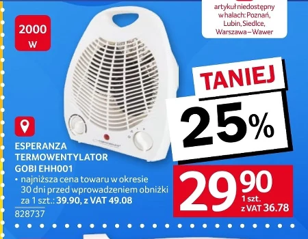 Termowentylator Esperanza