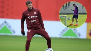 Robert Lewandowski, w kółku Fermin Lopez