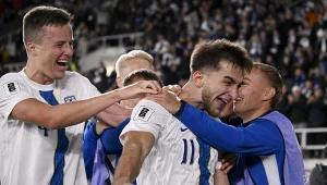 W 55. minucie Adam Marhiev (nr 11) zapewnił Finom triumf nad Litwą