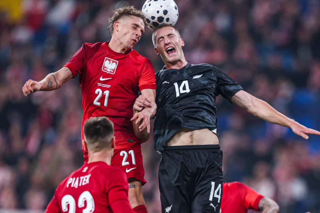 Michał Skóraś (nr 21) był jednym z tych, których selekcjoner Jan Urban chciał zobaczyć w akcji od pierwszej minuty Michał Skóraś (nr 21) był jednym z tych, których selekcjoner Jan Urban chciał zobaczyć w akcji od pierwszej minuty