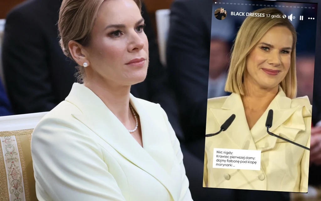Ekspertka złapała się za głowę, gdy zobaczyła Nawrocką /https://www.facebook.com/blackdressesblog?locale=pl_PL/