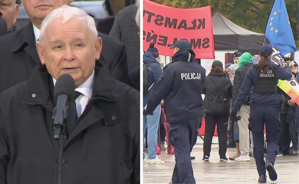 Jarosław Kaczyński na miesięcznicy smoleńskiej