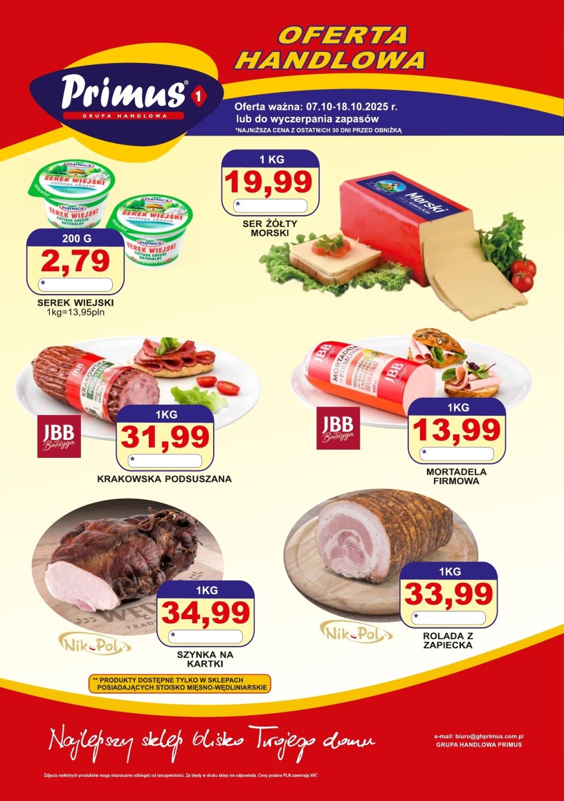 Gazetka promocyjna Primus - ważna od 07. 10. 2025 do 18. 10. 2025