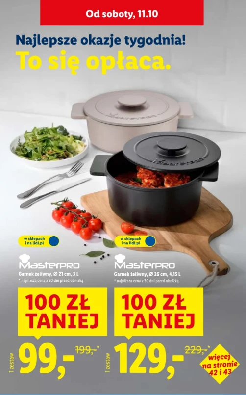 Promocja w Lidlu – dwa rozmiary, każdy 100 zł taniej Promocja w Lidlu – dwa rozmiary, każdy 100 zł taniej