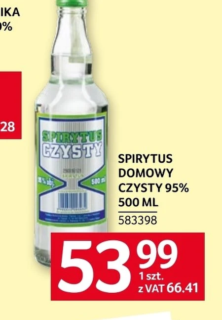 Spirytus czysty Domowy