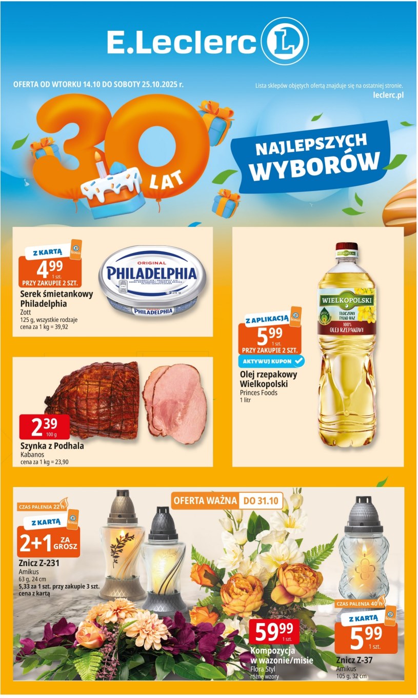 Gazetka promocyjna E.Leclerc - ważna od 14. 10. 2025 do 25. 10. 2025