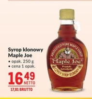 Syrop klonowy Maple Joe