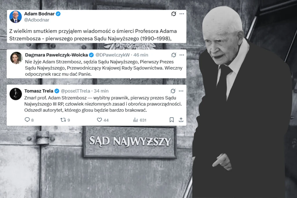 Prof. Adam Strzembosz nie żyje. Politycy komentują jego odejście