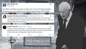 Prof. Adam Strzembosz nie żyje. Politycy komentują jego odejście