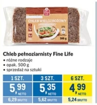 Chleb pełnoziarnisty Fine