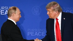 Władimir Putin i Donald Trump podczas sierpniowego spotkania w Anchorage na Alasce
