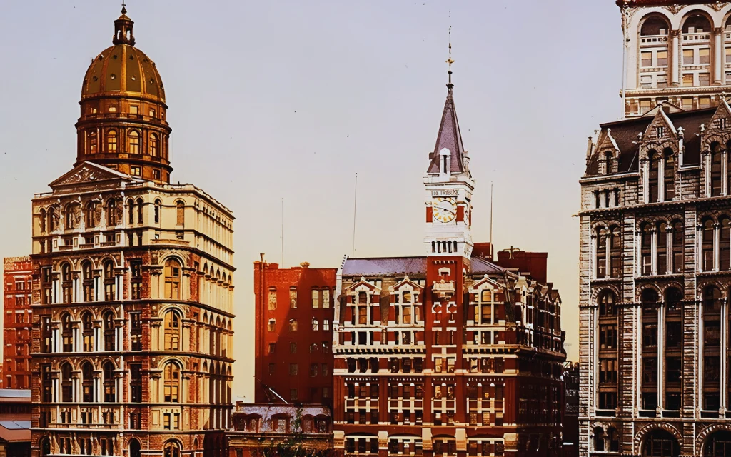 Park Row (New York World Building – pierwszy od lewej)