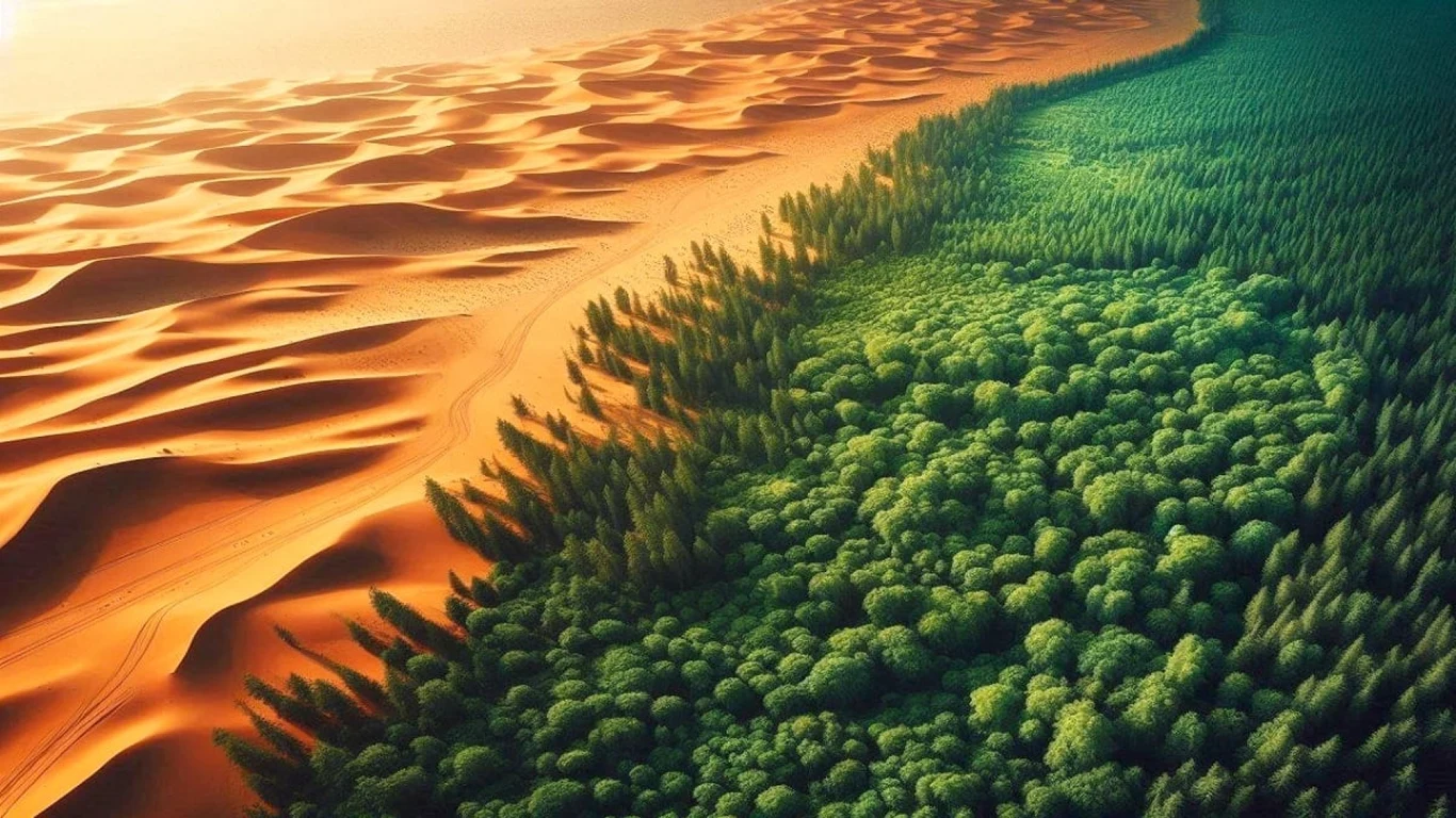 Zmienili wielką pustynię w zielony raj. Projekt stulecia Zmienili wielką pustynię w zielony raj. Projekt stulecia