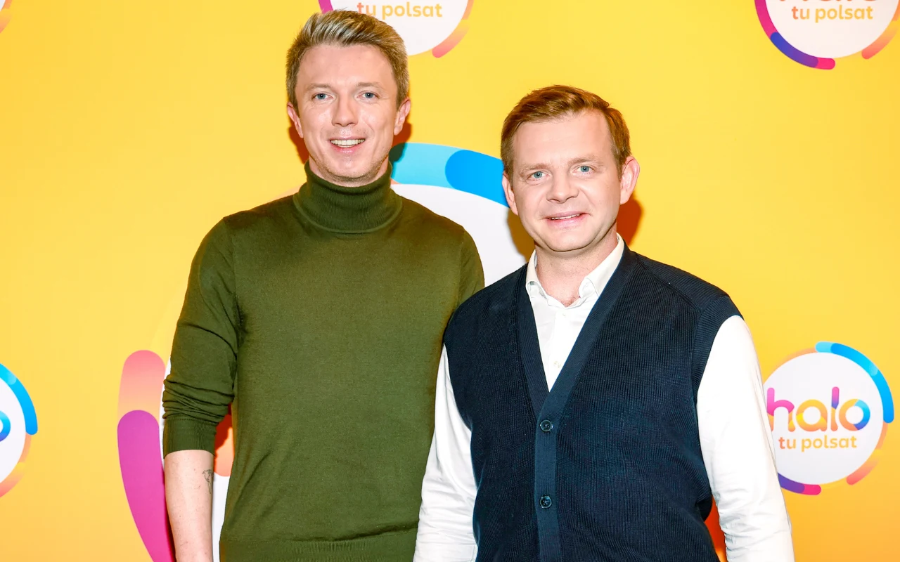 Artur Zaborski i Rafał Zawierucha w "halo tu polsat"