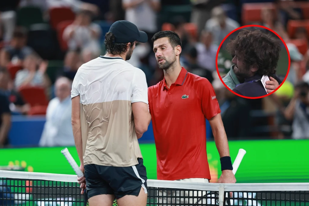 Valentin Vacherot oraz Novak Djoković Valentin Vacherot oraz Novak Djoković