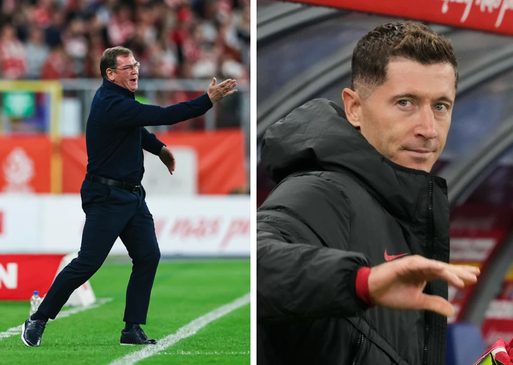 Na zdjęciu selekcjoner reprezentacji Polski Jan Urban oraz jej kapitan - Robert Lewandowski Na zdjęciu selekcjoner reprezentacji Polski Jan Urban oraz jej kapitan - Robert Lewandowski