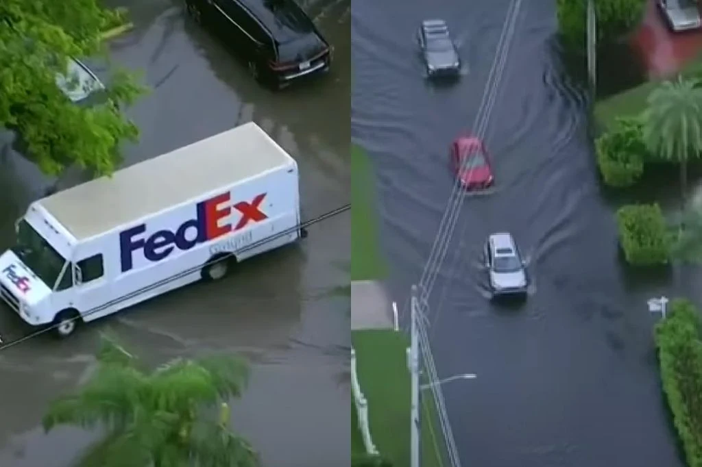 Ulewne deszcze na Florydzie Ulewne deszcze na Florydzie