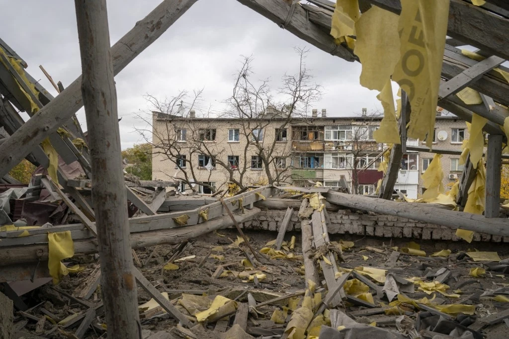 Efekt rosyjskiego ataku w obwodzie donieckim (zdj. ilustracyjne) Efekt rosyjskiego ataku w obwodzie donieckim (zdj. ilustracyjne)