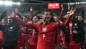 Reprezentanci Polski na czele z Robertem Lewandowskim