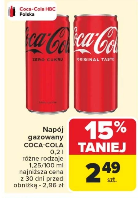 Napój gazowany Coca-Cola