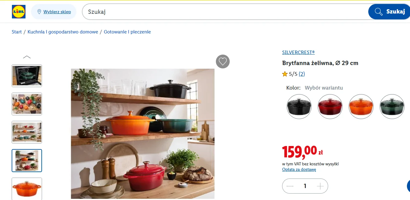 Żeliwne garnki znów dostępne w Lidl Żeliwne garnki znów dostępne w Lidl