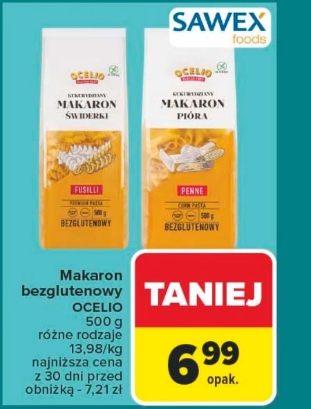 Безглютенові макарони Ocelio