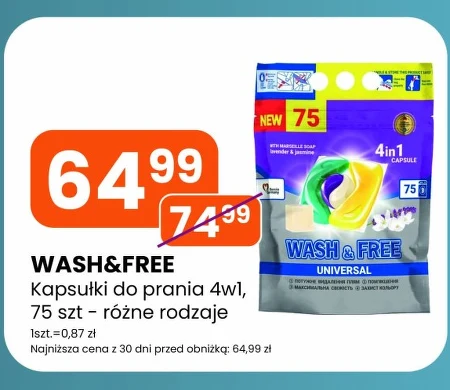 Kapsułki do prania Wash&free
