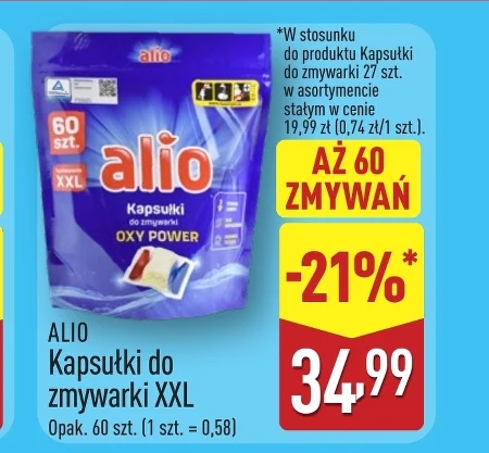 Kapsułki do zmywarki Alio