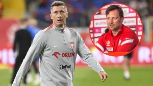 Robert Lewandowski miał w niedzielę powody do radości. Jakub Kwiatkowski (w kółku) najadł się natomiast strachu