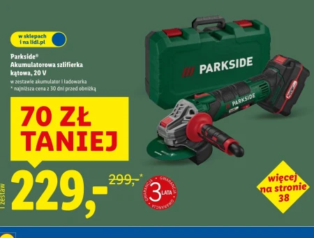 Szlifierka kątowa Parkside