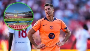 Robert Lewandowski i Camp Nou