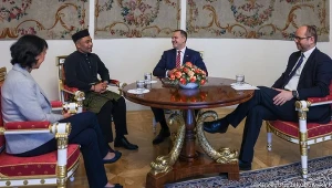 Karol Nawrocki spotkał się z ambasadorami. Uroczystość w Belwederze