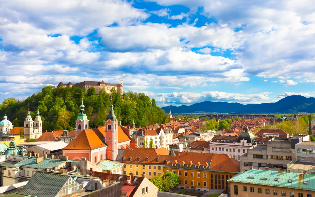 Lublana (widok na Stare Miasto i Wzgórze Zamkowe)