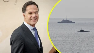 Mark Rutte kpi z rosyjskiego okrętu podwodnego. Rosja zaprzecza, że doszło do awarii