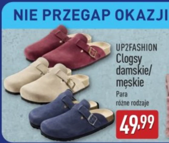 ALDI zaskakuje! Modowe clogsy za 49,99 zł ALDI zaskakuje! Modowe clogsy za 49,99 zł