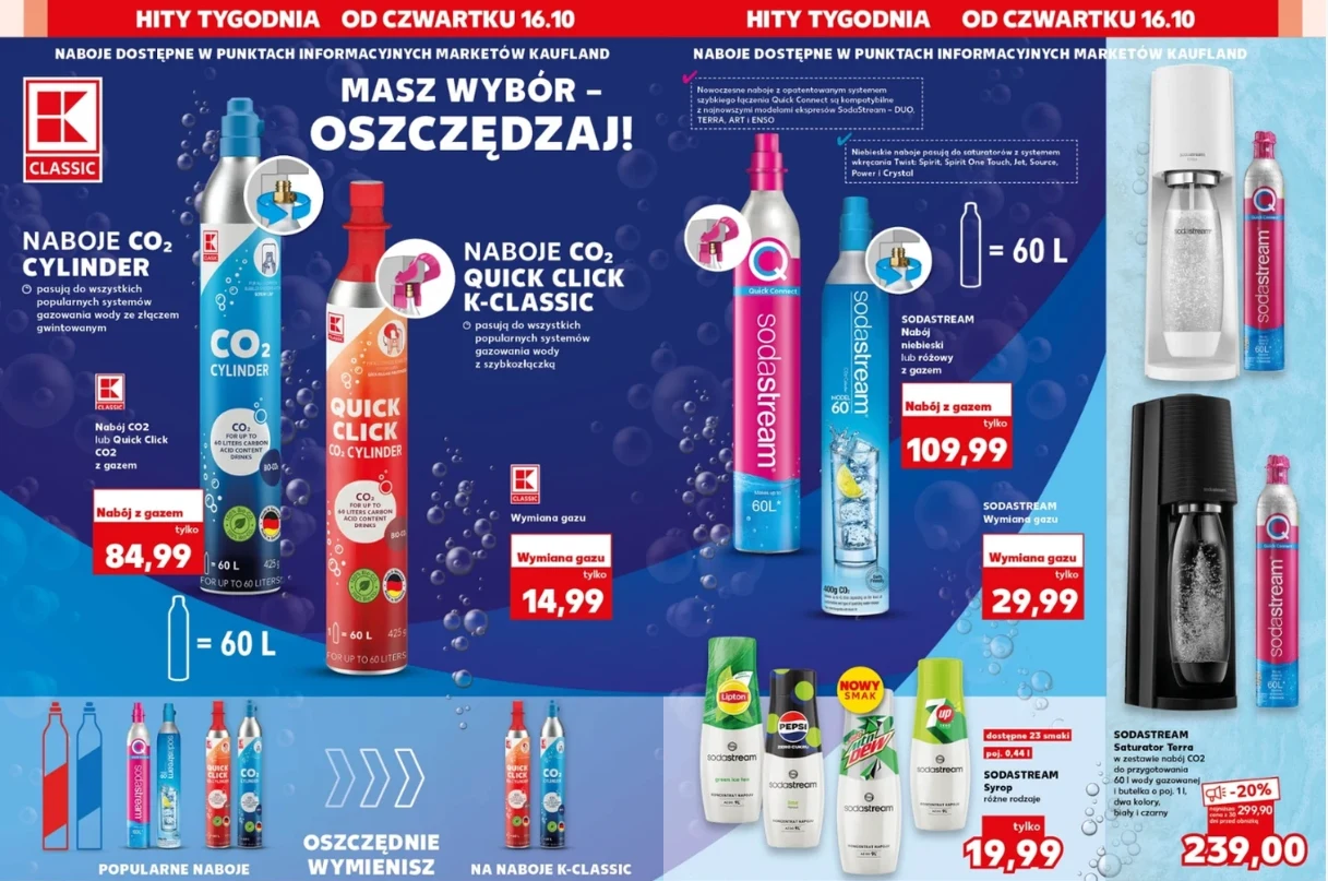 Nowa oferta SodaStream w Kauflandzie – od 16 października 2025 jeszcze taniej niż rok temu!