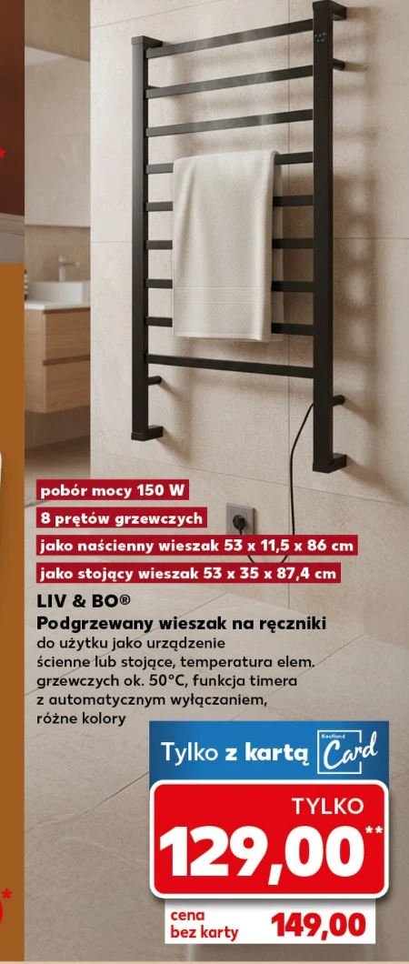 Wieszak na ręczniki Liv & BO