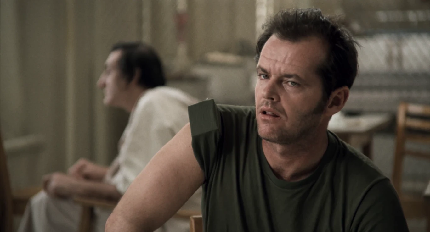 Jack Nicholson w filmie "Lot nad kukułczym gniazdem", fot. Past Perfect