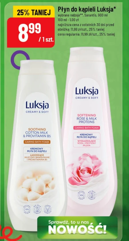 Płyn do kąpieli Luksja