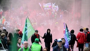 Wielotysięczne protesty w Belgii. Interweniowała policja