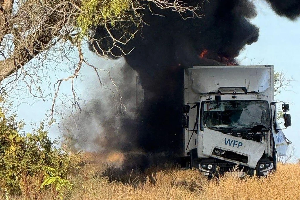 Rosjanie przeprowadzili atak na konwój humanitarny