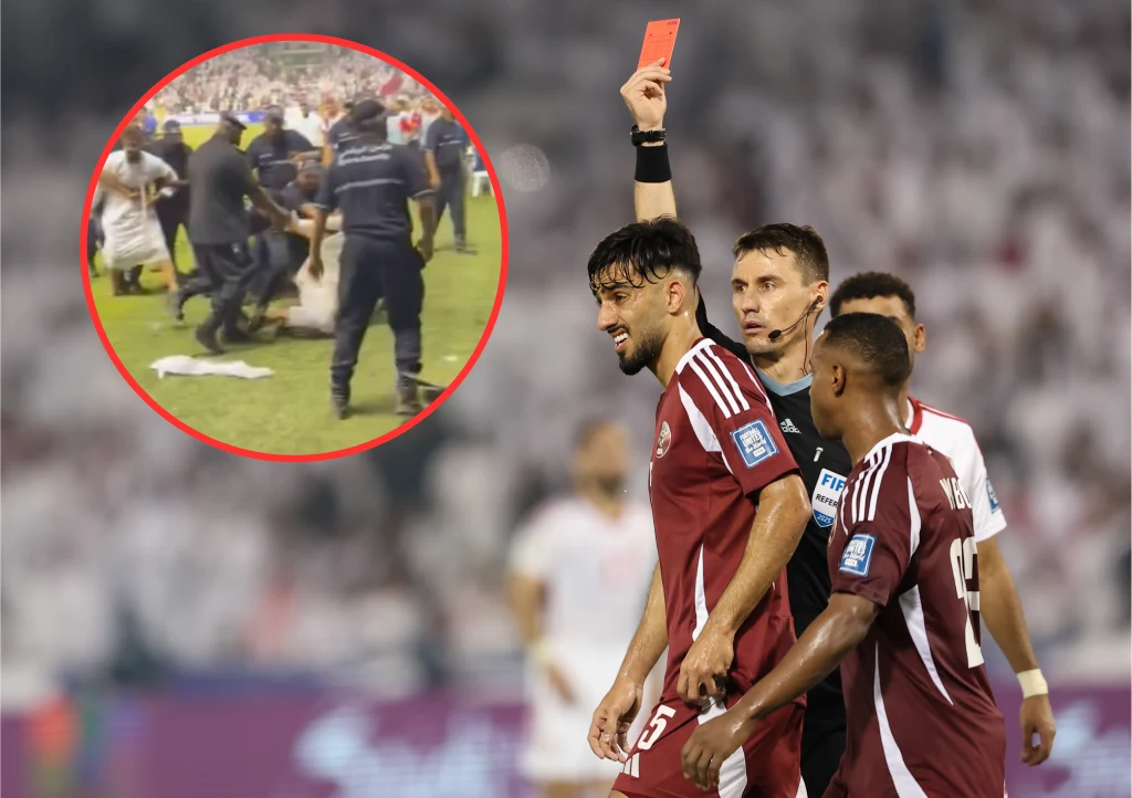 Podczas meczu Katar - Zjednoczone Emiraty Arabskie sędzia pokazał choćby czerwoną kartkę. Prawdziwe zamieszanie zrobiło się jednak po jego ostatnim gwizdku