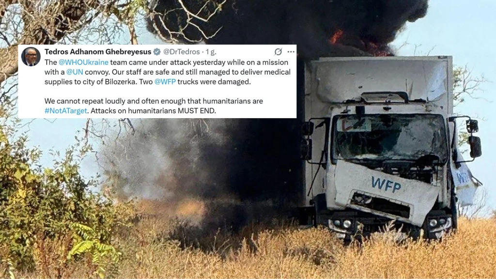 Szef WHO potępił atak Rosji na konwój humanitarny w Ukrainie