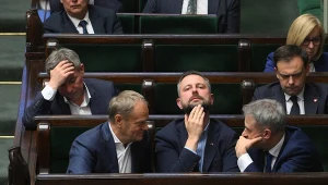 Donald Tusk z wiceministrami w Sejmie