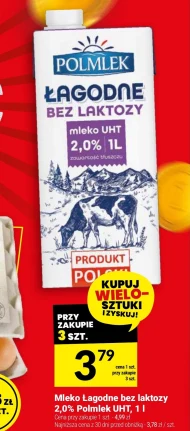Mleko bez laktozy Polmlek