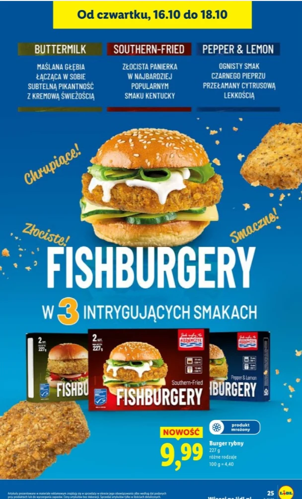 Nowość w Lidlu! Fishburgery w 3 smakach Nowość w Lidlu! Fishburgery w 3 smakach