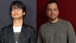 Od lewej Hideo Kojima i Aaron Guzikowski